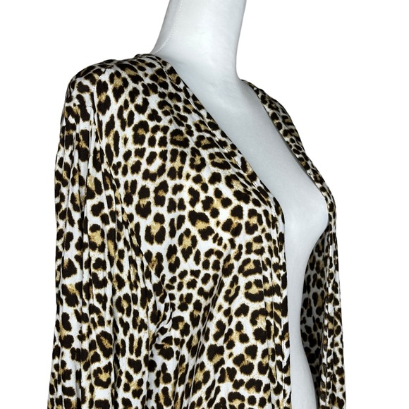 Jessica Simpson Leopard Print Duster/Cover-Up Size L - Picture 3 of 8